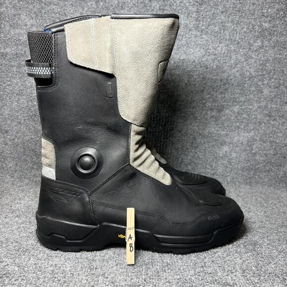 REV'IT! Gravel H2O Boots Mens Size 12 Black Gray Waterproof Vibram Motorcycle - Picture 11 of 11